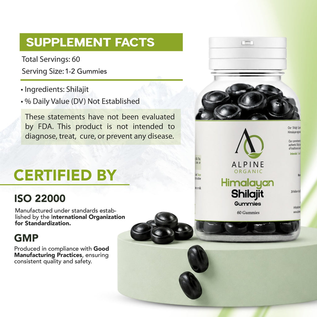 Alpine Organic Himalayan Shilajit Gummies – image 5